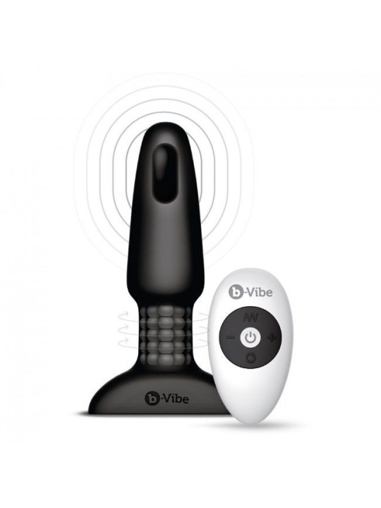 B-Vibe Rimming Control Remoto Anal Plug 2 - Comprar Plug anal B-Vibe - Plugs anales (2)