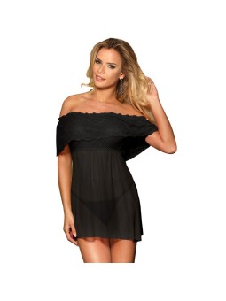 Subblime Vestido Corto & Tanga Negro - Comprar Vestido sexy Subblime - Vestidos sexys (1)