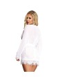 Subblime Babydoll Manga Larga Blanco Con Flecos - Comprar Bata sexy Subblime - Batas sexys (3)