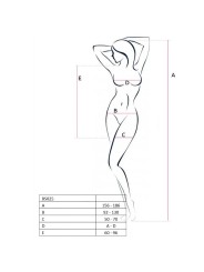 Passion Woman Bs025 Bodystocking Estilo Vestido Negro Talla Única - Comprar Bodystocking sexy Passion - Redes catsuits (2)