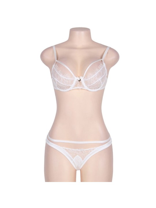 Subblime Queen Plus Set Dos Piezas Con Tirantas Blanco - Comprar Conjunto sexy 2 pzas Subblime - Conjuntos eróticos 2 piezas (1)