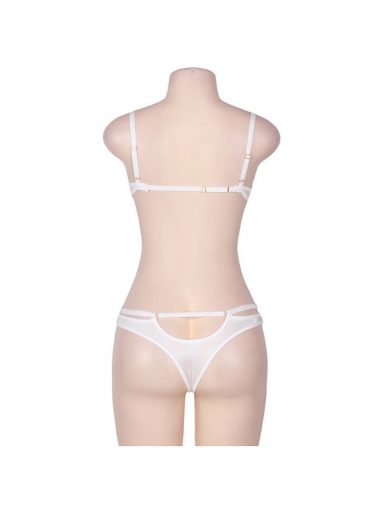 Subblime Queen Plus Set Dos Piezas Con Tirantas Blanco - Comprar Conjunto sexy 2 pzas Subblime - Conjuntos eróticos 2 piezas (3)