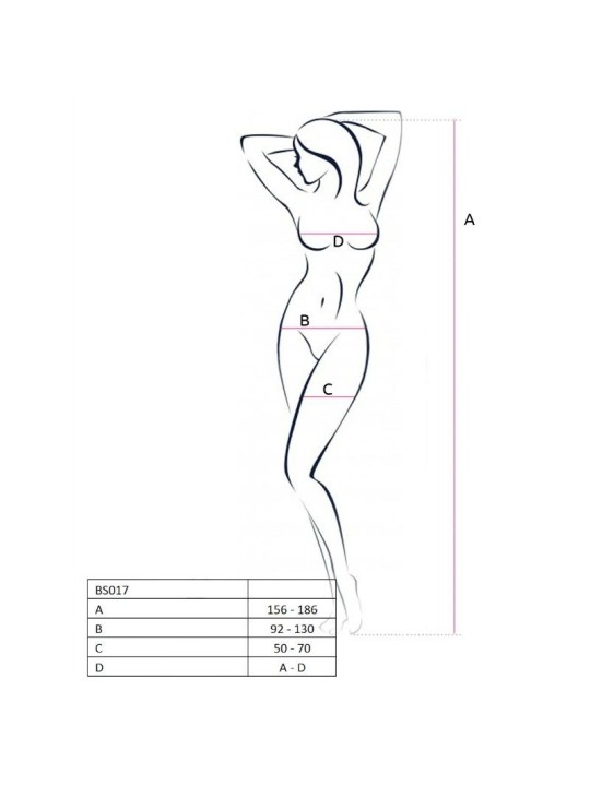 Passion Woman Bs017 Bodystocking Única - Comprar Bodystocking sexy Passion - Redes catsuits (2)