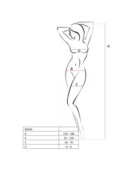 Passion Woman Bs024 Bodystocking Única - Comprar Bodystocking sexy Passion - Redes catsuits (2)