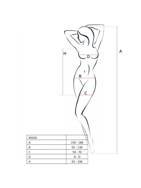 Passion Woman Bs026 Bodystocking Estilo Vestido Única - Comprar Bodystocking sexy Passion - Redes catsuits (2)