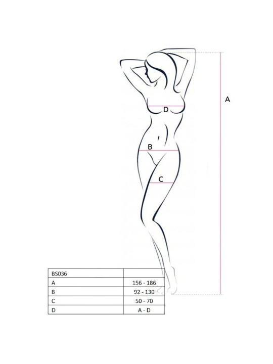 Passion Woman Bs036 Bodystocking Única - Comprar Bodystocking sexy Passion - Redes catsuits (2)