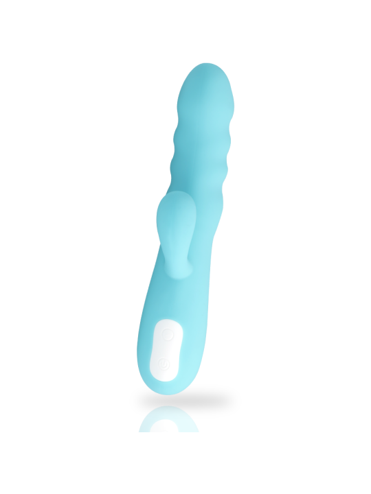 Mia Eiffel Vibrador Rotador Azul Turquesa - Comprar Conejito rotador Mia - Conejito rampante (2)