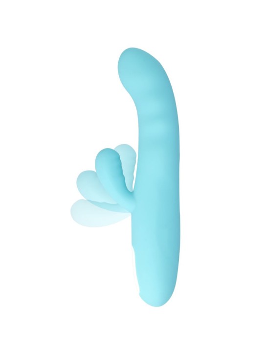 Mia Eiffel Vibrador Rotador Azul Turquesa - Comprar Conejito rotador Mia - Conejito rampante (3)