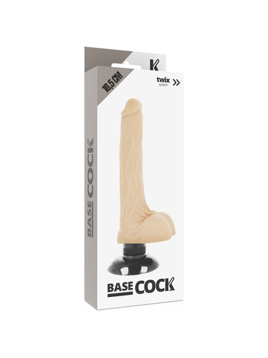 Based Cock Realistic Vibrador 2-1 18.5 cm - Comprar Vibrador realista Basecock - Vibradores realísticos (3)