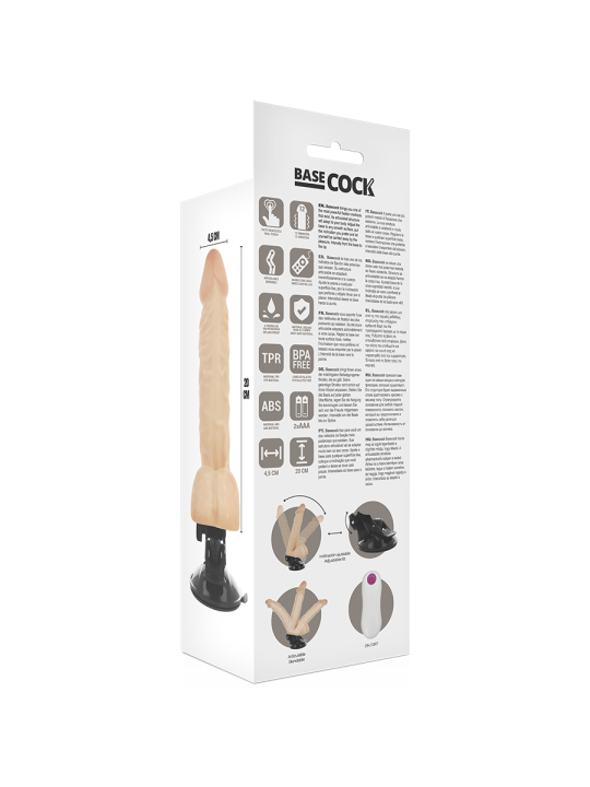 Based Cock Vibrador Articulable Control Remoto 20 cm - Comprar Vibrador realista Basecock - Vibradores realísticos (3)