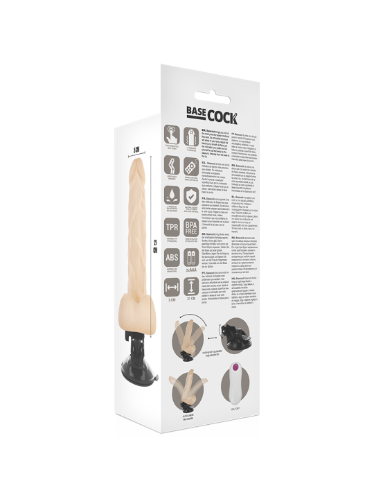 Based Cock Vibrador Articulable Control Remoto 21 cm - Comprar Vibrador realista Basecock - Vibradores realísticos (4)