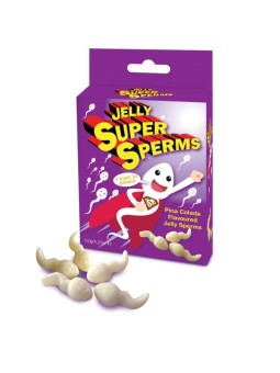 Spencer&Fletwood Jelly Super Sperm Gominolas Forma Esperma 120 g - Comprar Chucherías eróticas Spencer&Fletwood Limited - Chuche