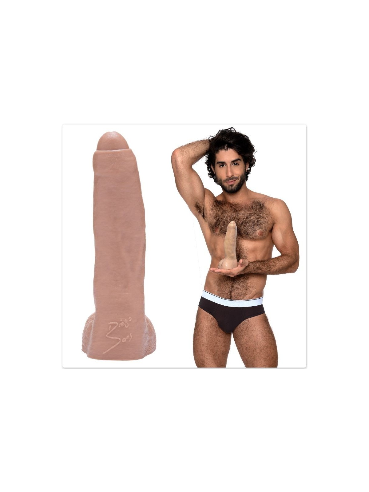 Fleshjack Diego Sans Dildo 19 cm - Comprar Dildo realista Fleshlight - Dildos sin vibración (1)