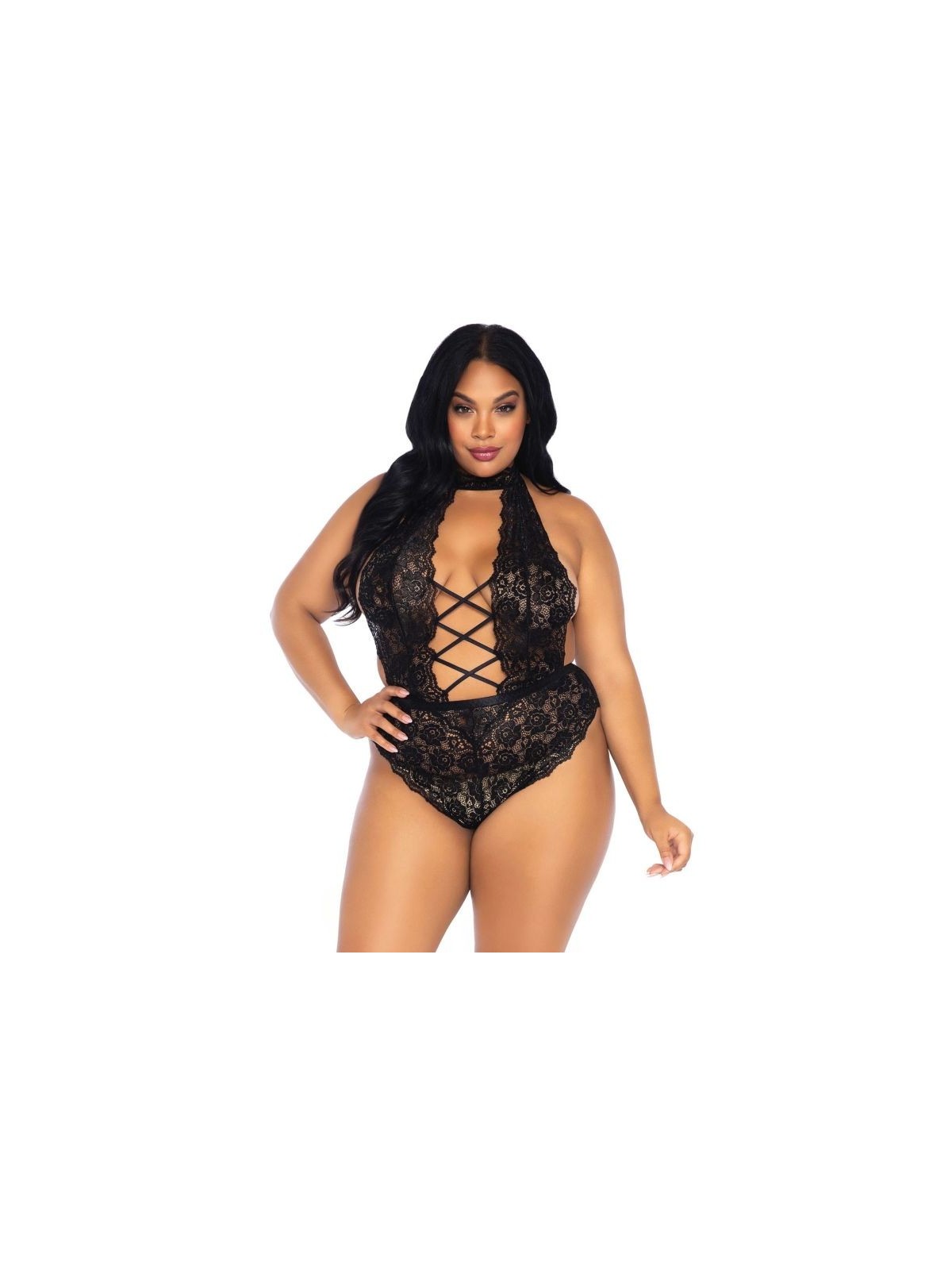 Leg Avenue Teddy Abertura Frontal Talla Grande - Comprar Body sexy Leg Avenue - Bodys sexys (1)