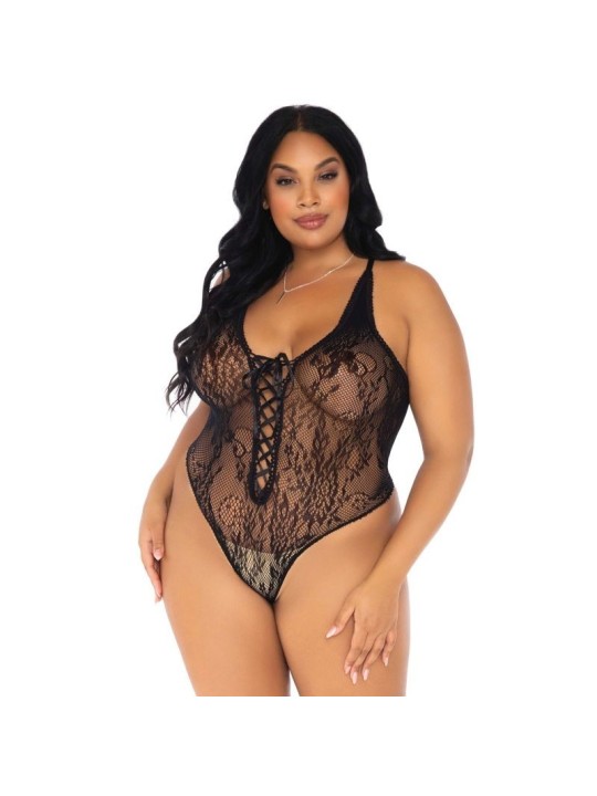 Leg Avenue Teddy Diseño Floral Escote Entrelazado - Comprar Body sexy Leg Avenue - Bodys sexys (1)