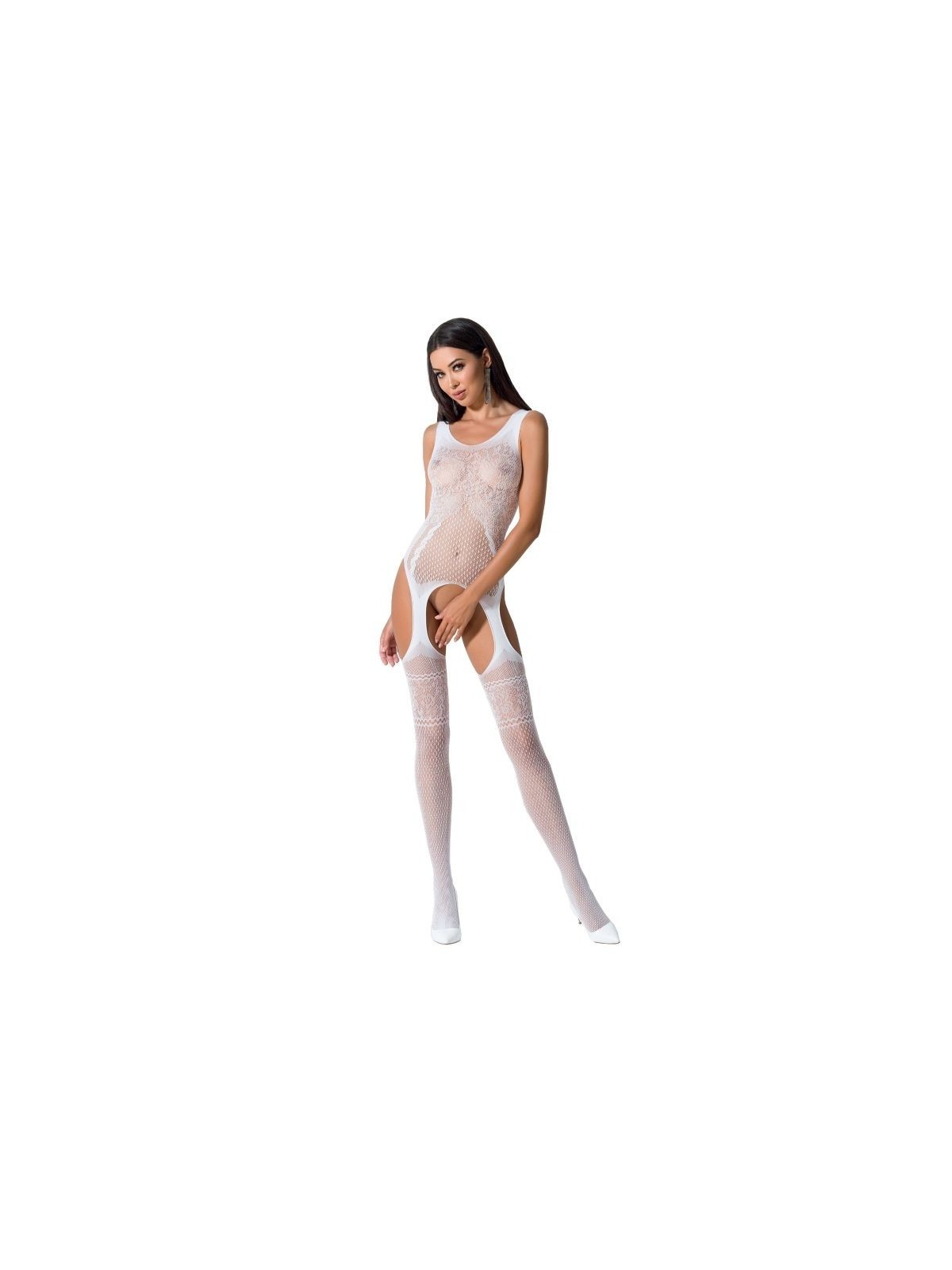 Passion Woman BS061 Bodystocking Talla Única - Comprar Bodystocking sexy Passion - Redes catsuits (1)