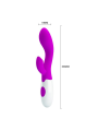 Pretty Love Flirtation Vibrador Brigthy - Comprar Conejito vibrador Pretty Love - Conejito rampante (2)