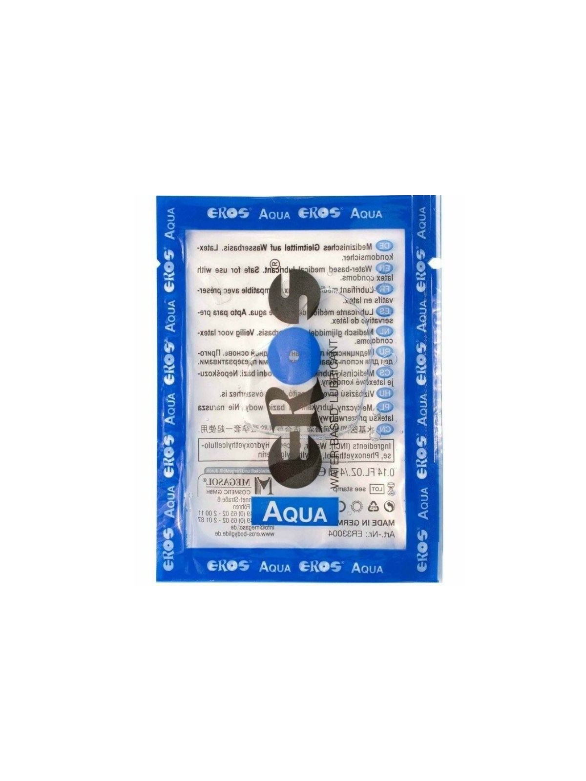 Eros Aqua Lubricante Base Agua 4 ml - Comprar Lubricante agua Eros - Lubricantes monodosis (1)