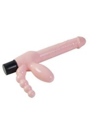 Arnés Sin Cuerda TPR Con Vibración & Estimulación Anal 25.4 cm - Comprar Arnés doble sexual Baile - Arneses sexuales (2)