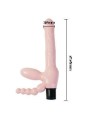 Arnés Sin Cuerda TPR Con Vibración & Estimulación Anal 25.4 cm - Comprar Arnés doble sexual Baile - Arneses sexuales (3)