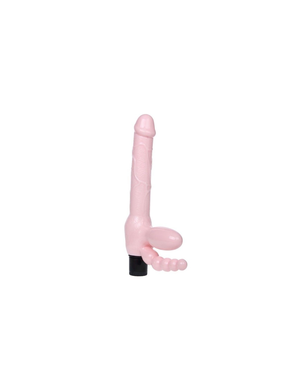 Arnés Sin Cuerda TPR Con Vibración & Estimulación Anal 25.4 cm - Comprar Arnés doble sexual Baile - Arneses sexuales (1)