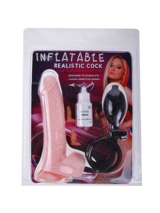 Inflable Realistic Cock Dildo Hinchable Realístico Con Ventosa - Comprar Dildo realista Baile - Dildos sin vibración (4)