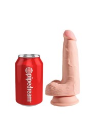 King cock Dildo Triple Densidad Testículos - Comprar Dildo realista King Cock - Dildos sin vibración (3)