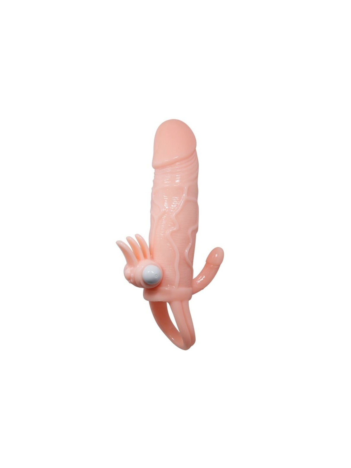 Brave Man Funda Pene Anal & Clítoris Vibrador 16.5 cm - Comprar Funda pene Baile - Fundas de pene (1)