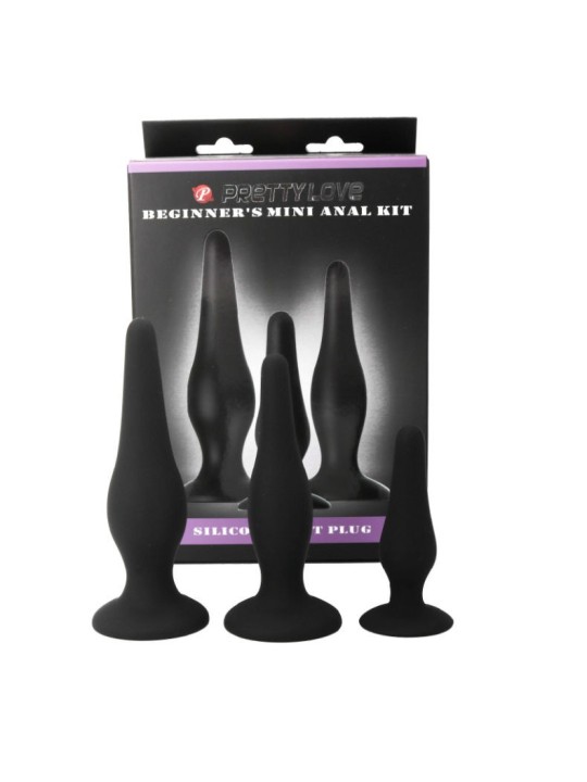 Pretty Bottom Kit Iniciacion Anal Plugs Silicona - Comprar Plug anal Pretty Love - Plugs anales (3)