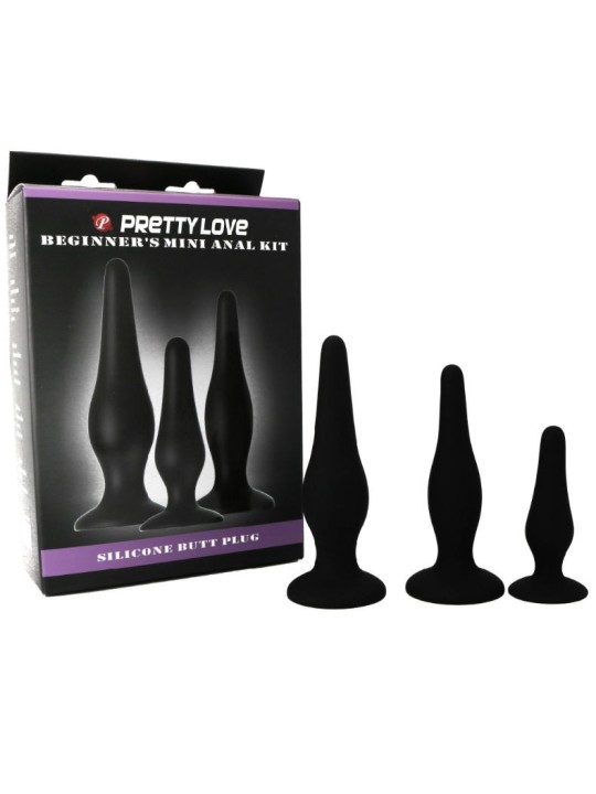 Pretty Bottom Kit Iniciacion Anal Plugs Silicona - Comprar Plug anal Pretty Love - Plugs anales (2)