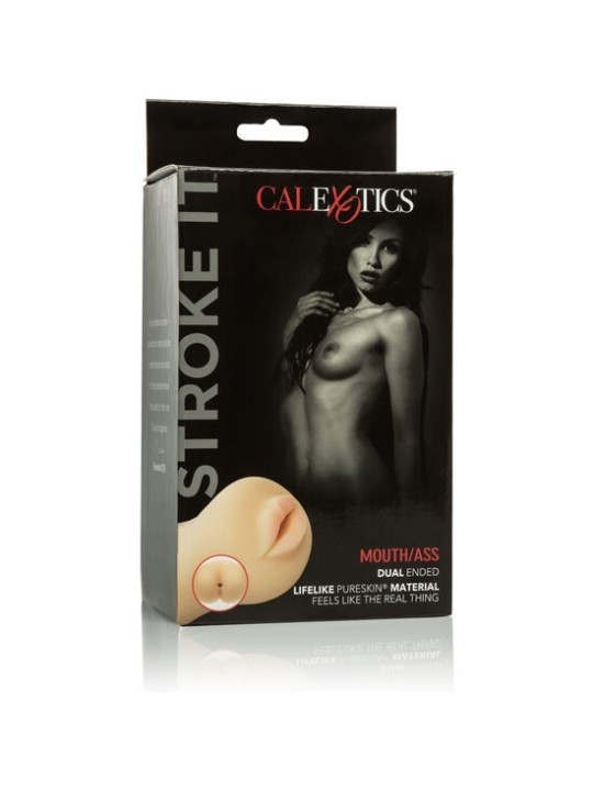 Calex Stroke It Masturbador Doble Boca/Ano - Comprar Manga masturbadora California Exotics - Mangas masturbadoras (2)