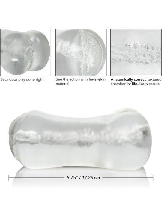 Stroke It Masturbador Vagina/Ano Traslúcido - Comprar Manga masturbadora California Exotics - Mangas masturbadoras (2)