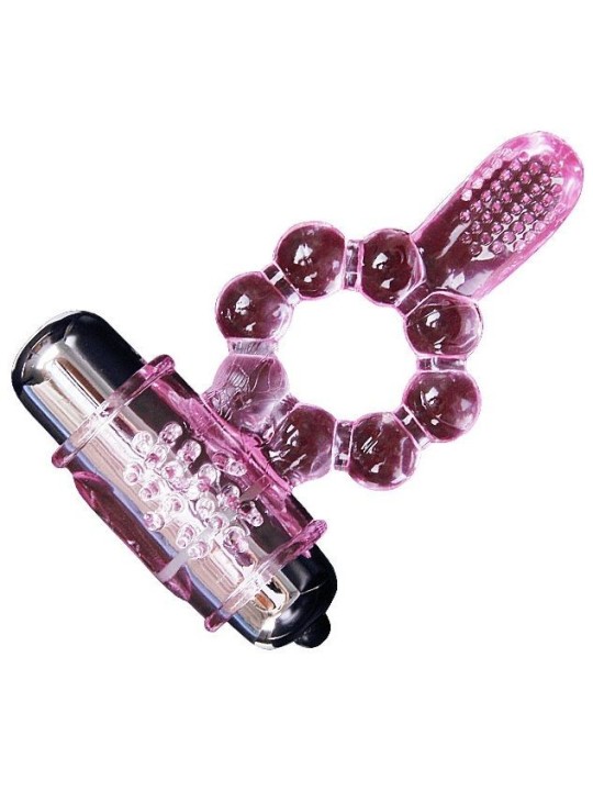 Anillo Silicona 10 Ritmos Lengua Con Vibración Rosa - Comprar Anillo vibrador pene Baile - Anillos vibradores pene (1)