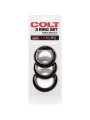 Colt Set 3 Anillos Pene & Testiculos - Comprar Anillo silicona pene California Exotics - Anillos de silicona pene (3)