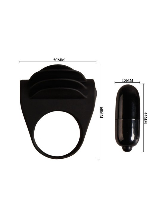 Pretty Love Chester Anillo Vibrador Negro - Comprar Anillo vibrador pene Pretty Love - Anillos vibradores pene (4)