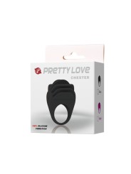 Pretty Love Chester Anillo Vibrador Negro - Comprar Anillo vibrador pene Pretty Love - Anillos vibradores pene (5)