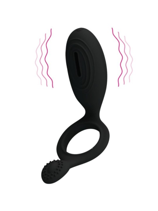 Pretty Love Anillo Vibrador Con Estimulador Ethel - Comprar Anillo vibrador pene Pretty Love - Anillos vibradores pene (3)