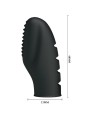 Pretty Love Flirtation Dedal Con Vibración Stanford Negro - Comprar Dedo vibrador Pretty Love - Vibradores de dedo (4)
