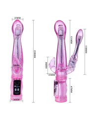 Vibrador Flexible Con Estimulador Anal - Comprar Conejito vibrador Baile - Conejito rampante (3)