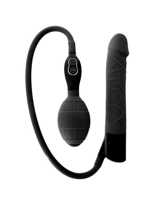 Sevencreations Vibrador Hinchable Negro - Comprar Vibrador realista Sevencreations - Dildos anales (1)