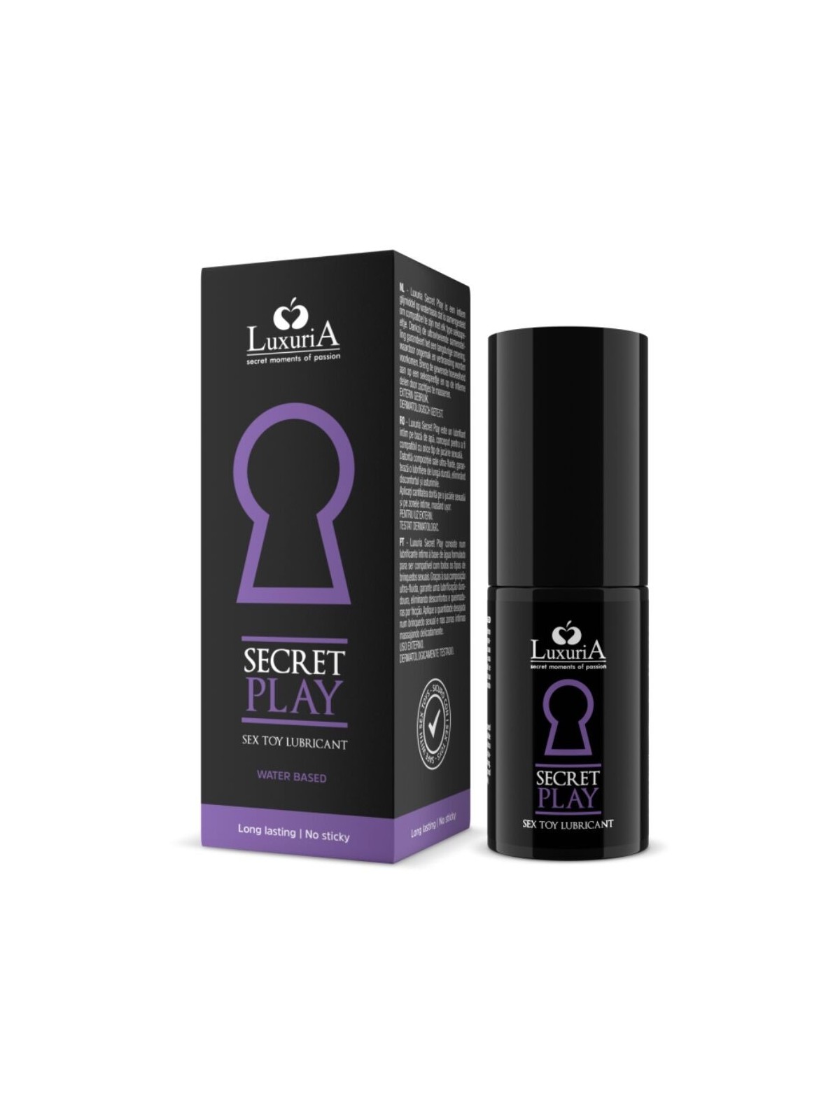 Luxuria Lubricante Para Juguetes Secret Play 30 ml - Comprar Lubricante agua Luxuria - Lubricantes base agua (1)