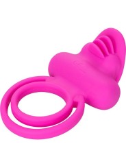 Calex Dual Clit Flicker Enhancer Doble Anillo Vibrador De Silicona Rosa - Comprar Anillo vibrador pene California Exotics - Anil