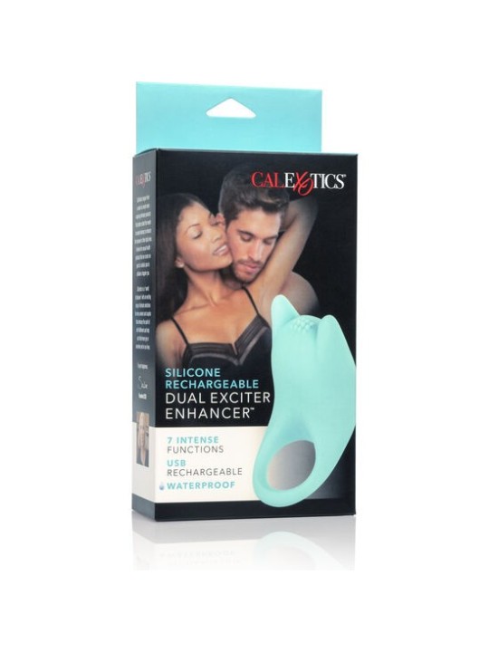 Calex Dual Exciter Enhancer Anillo Estimulador Silicona - Comprar Anillo vibrador pene California Exotics - Anillos vibradores p