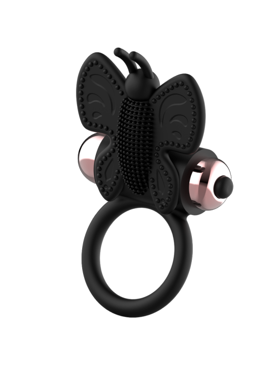 Coquette Cock Ring Butterfly Anillo Vibrador Negro & Gold - Comprar Anillo vibrador pene Coquette - Anillos vibradores pene (1)