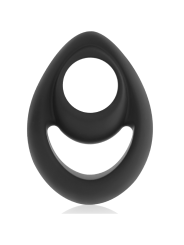 Powering Super Flexible & Resistente Anillo Pene & Testículos Pr14 Negro - Comprar Anillo silicona pene Powering - Anillos de si