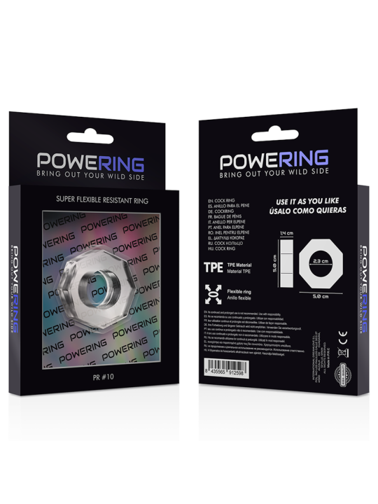 Powering Super Flexible & Resistente Anillo Pene 5 cm PR10 - Comprar Anillo silicona pene Powering - Anillos de silicona pene (5