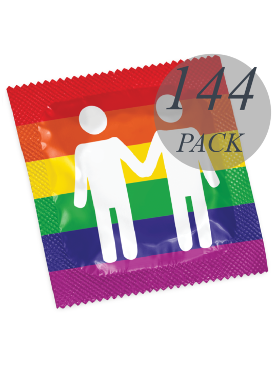 Pasante Formato Gay Pride 144 Pack - Comprar Condones naturales Pasante - Preservativos naturales (1)