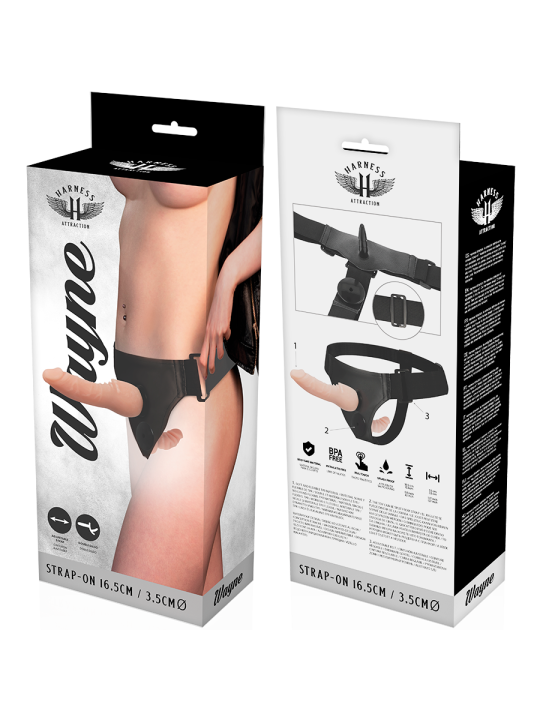 Harness Attraction Wayne Doble Penetración 16.5 X 3.5 cm - Comprar Arnés doble sexual Harness Attraction - Arneses sexuales (5)