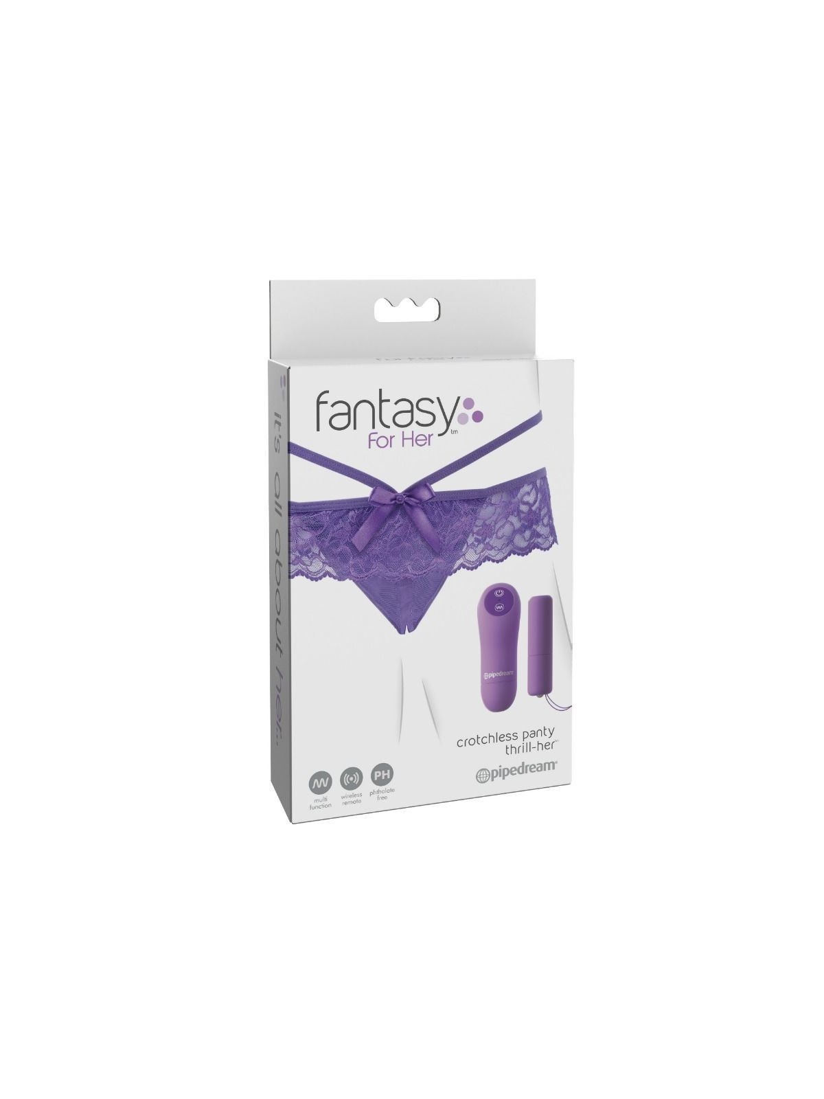 Fantasy For Her Tanga Vibrador Con Abertura - Comprar Tanga vibrador Fantasy For Her - Tangas vibradores (1)