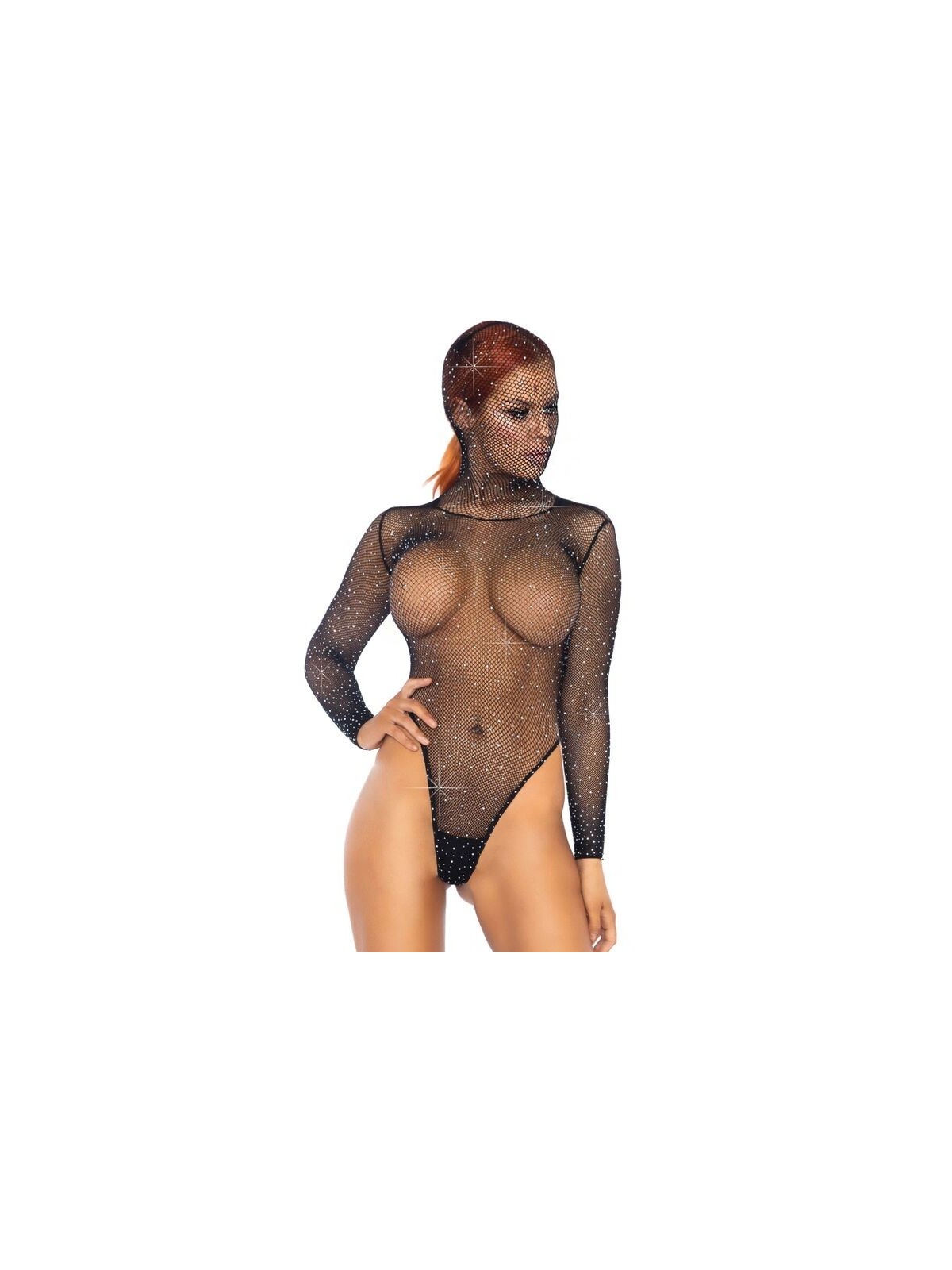 Leg Avenue Kink Teddy Cuerpo De Red Con Brillantes - Comprar Bodystocking sexy Leg Avenue - Redes catsuits (1)